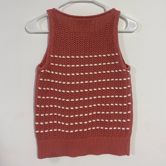 Loft Coral Knit Sweater Tank Top - Picture 4 of 7